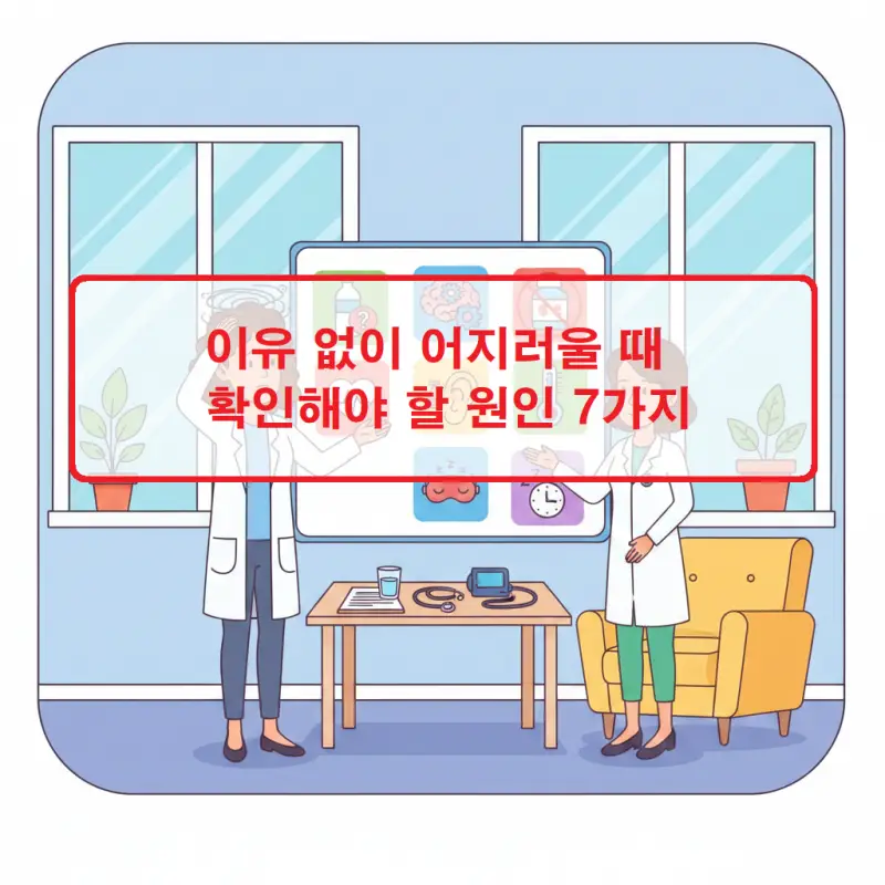 이유 없이 어지러울 때 확인해야 할 7가지 주요 원인을 안내하는 건강 정보 썸네일