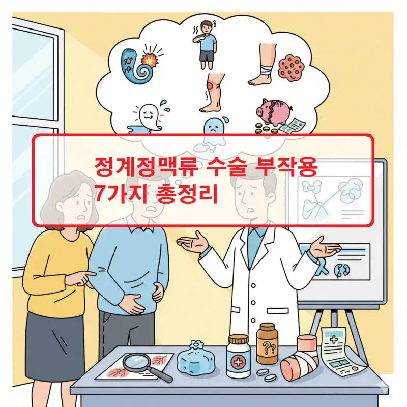 정계정맥류 수술 부작용 7가지와 대처 방법을 정리한 남성 건강 정보 썸네일
