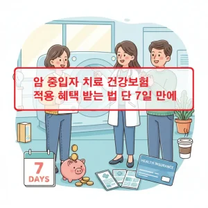 암 중입자 치료 건강보험 적용 혜택을 7일 안에 받는 방법을 안내하는 건강 정보 썸네일