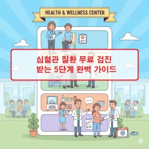 심혈관 질환 무료 검진 받는 5단계 방법을 단계별로 안내하는 건강 정보 썸네일