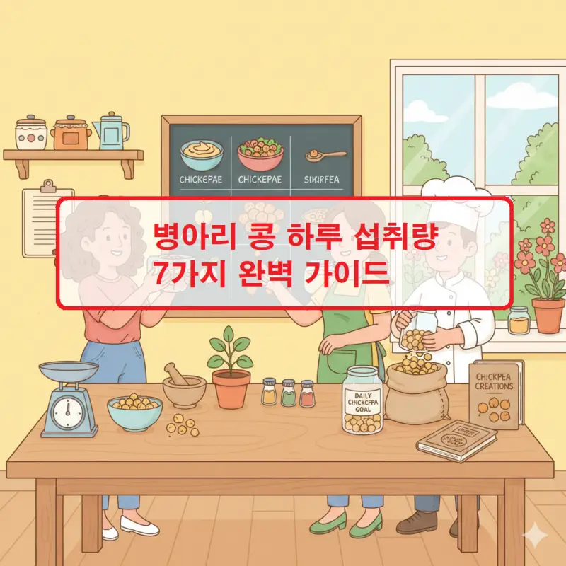 병아리 콩 하루 섭취량과 건강 효능을 7가지로 정리한 영양 정보 가이드 썸네일