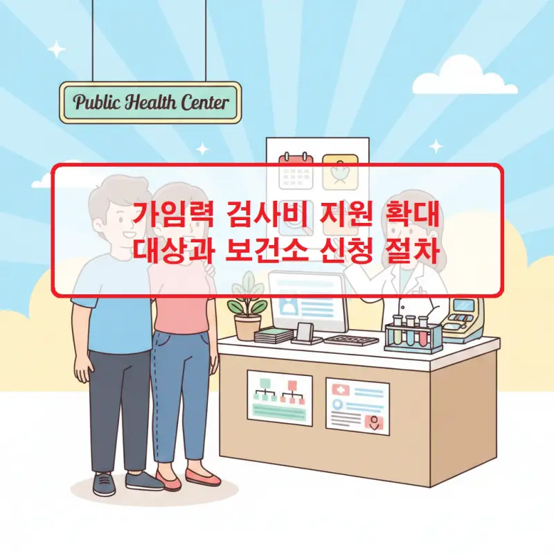 가임력 검사비 지원 확대 대상과 보건소 신청 절차 1 가임력 검사비 지원 확대 대상과 보건소 신청 절차를 안내하는 임신 준비 정책 썸네일