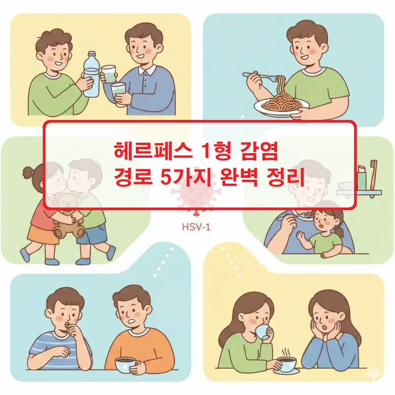 헤르페스 1형 감염 경로 5가지를 완벽 정리한 건강 의료 정보 썸네일 이미지