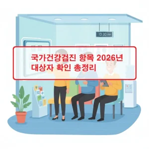 국가건강검진 항목과 2026년 대상자 확인 방법을 총정리한 건강 정보 썸네일
