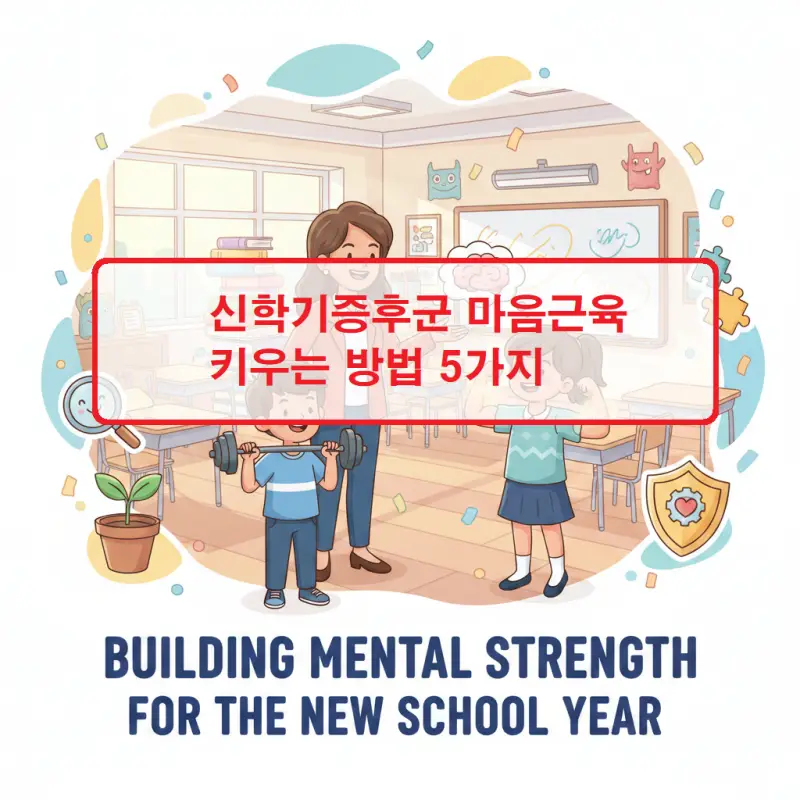 신학기증후군 마음근육을 키우는 5가지 방법을 소개하는 건강 정보 썸네일