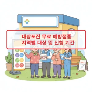 대상포진 무료 예방접종 지역별 신청 대상과 접종 기간을 안내하는 건강 정보 썸네일
