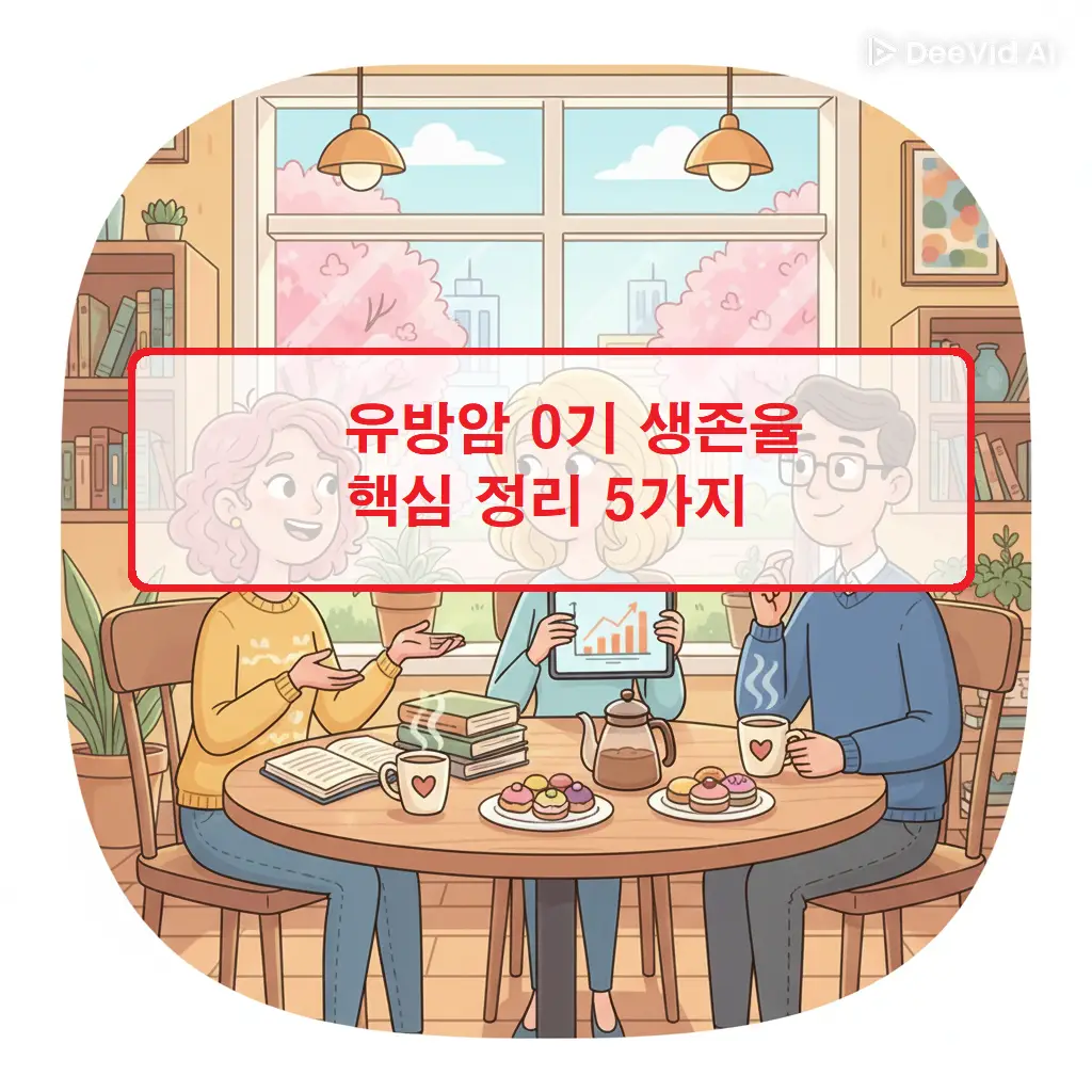 유방암 0기 생존율과 조기 발견의 중요성을 핵심 정리로 소개하는 건강 정보 썸네일