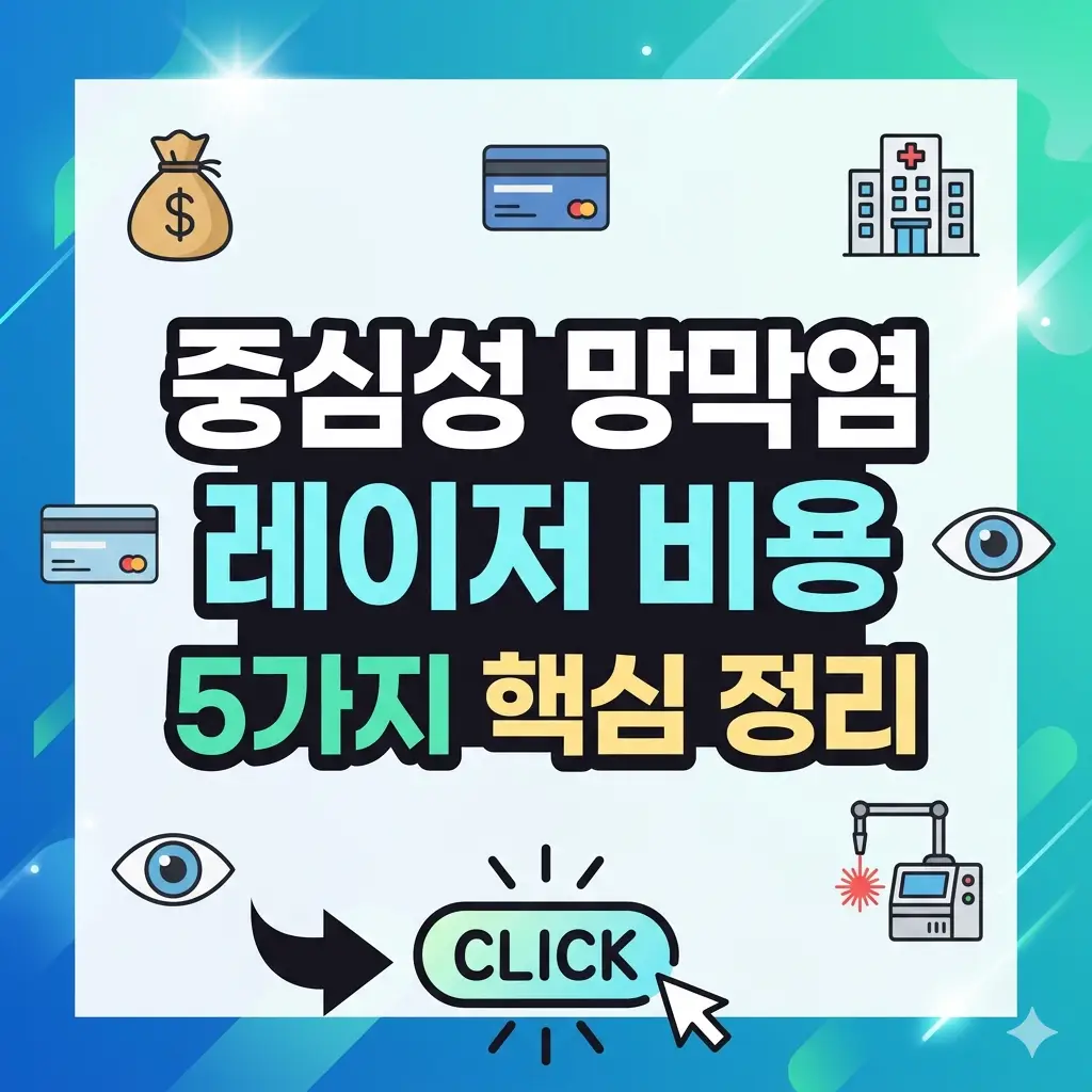 중심성 망막염 레이저 비용의 5가지 핵심 정보를 정리한 안과 의료 정보 썸네일 이미지