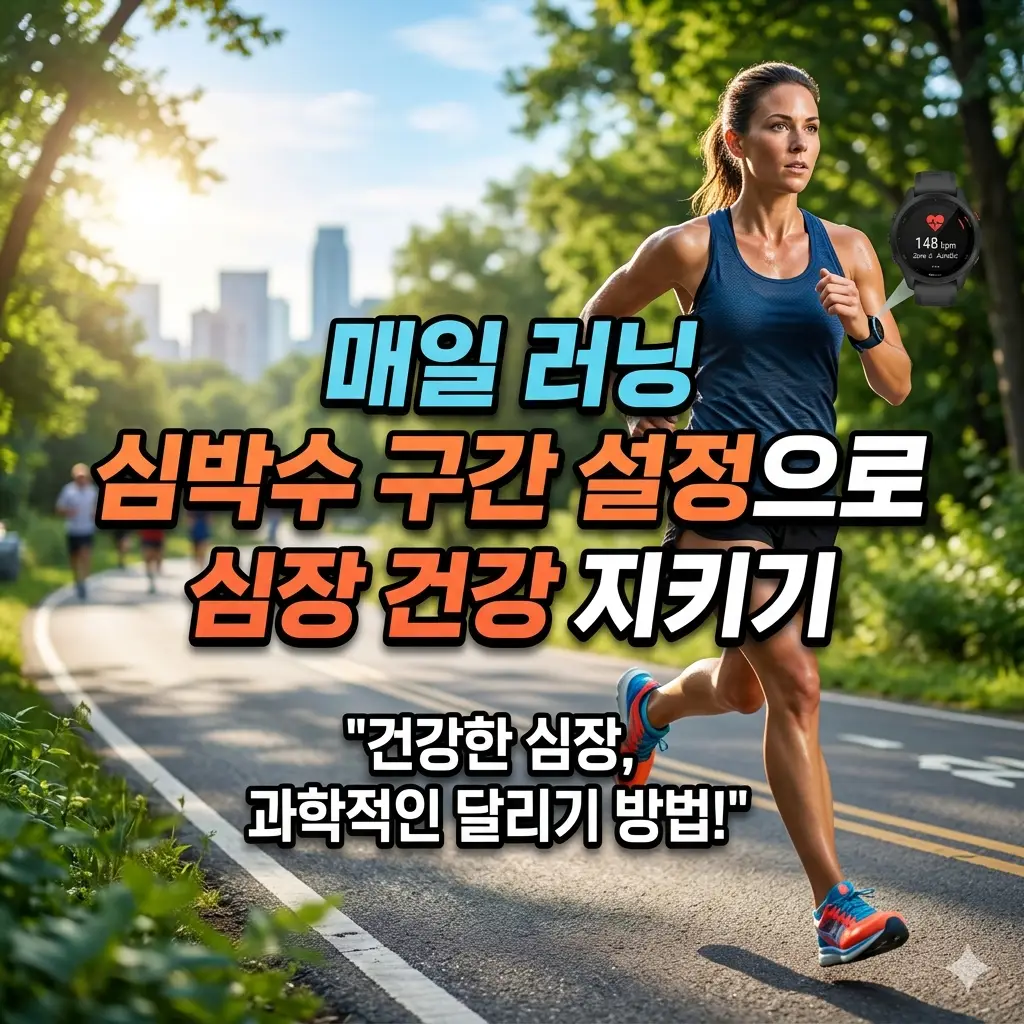 매일 러닝 심박수 구간을 설정해 심장 건강을 관리하는 방법을 안내하는 운동 정보 썸네일