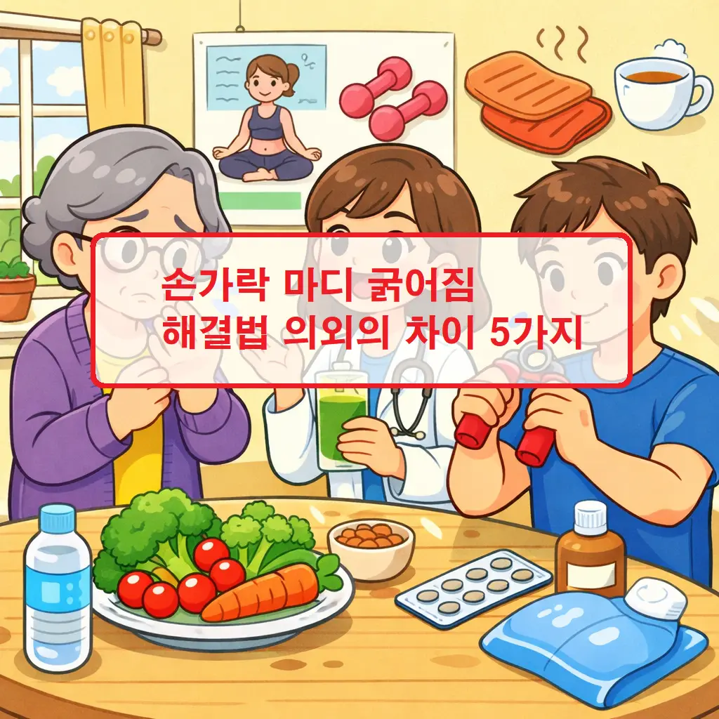손가락 마디 굵어짐 해결법을 위해 퇴행성 관절염과 류마티스 증상의 차이를 설명하는 가이드