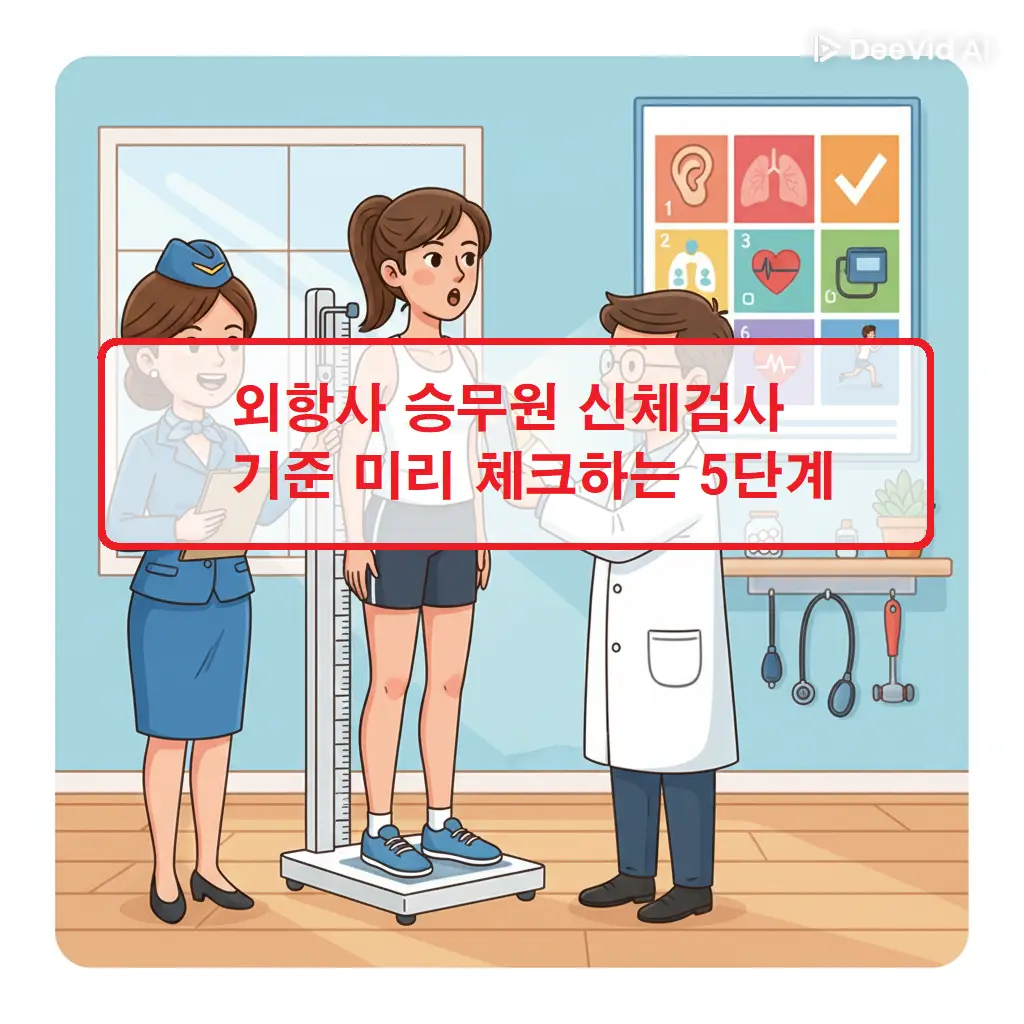 외항사 승무원 신체검사 기준 미리 체크하는 5단계 1 외항사 승무원 신체검사 기준을 5단계로 미리 체크하는 방법을 소개하는 항공 취업 정보 썸네일