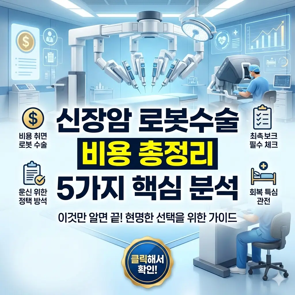 신장암 로봇수술 비용을 5가지 핵심 항목으로 총정리한 의료 정보 콘텐츠 썸네일