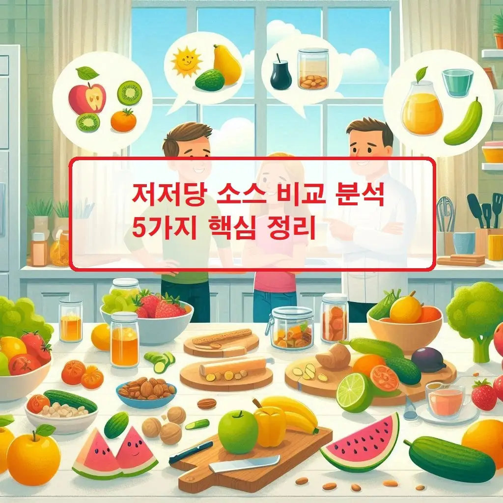 저저당 소스 비교 분석 5가지 핵심 정리 1 저저당 소스 비교 분석 5가지를 핵심 정리로 소개하는 건강 식품 정보 썸네일