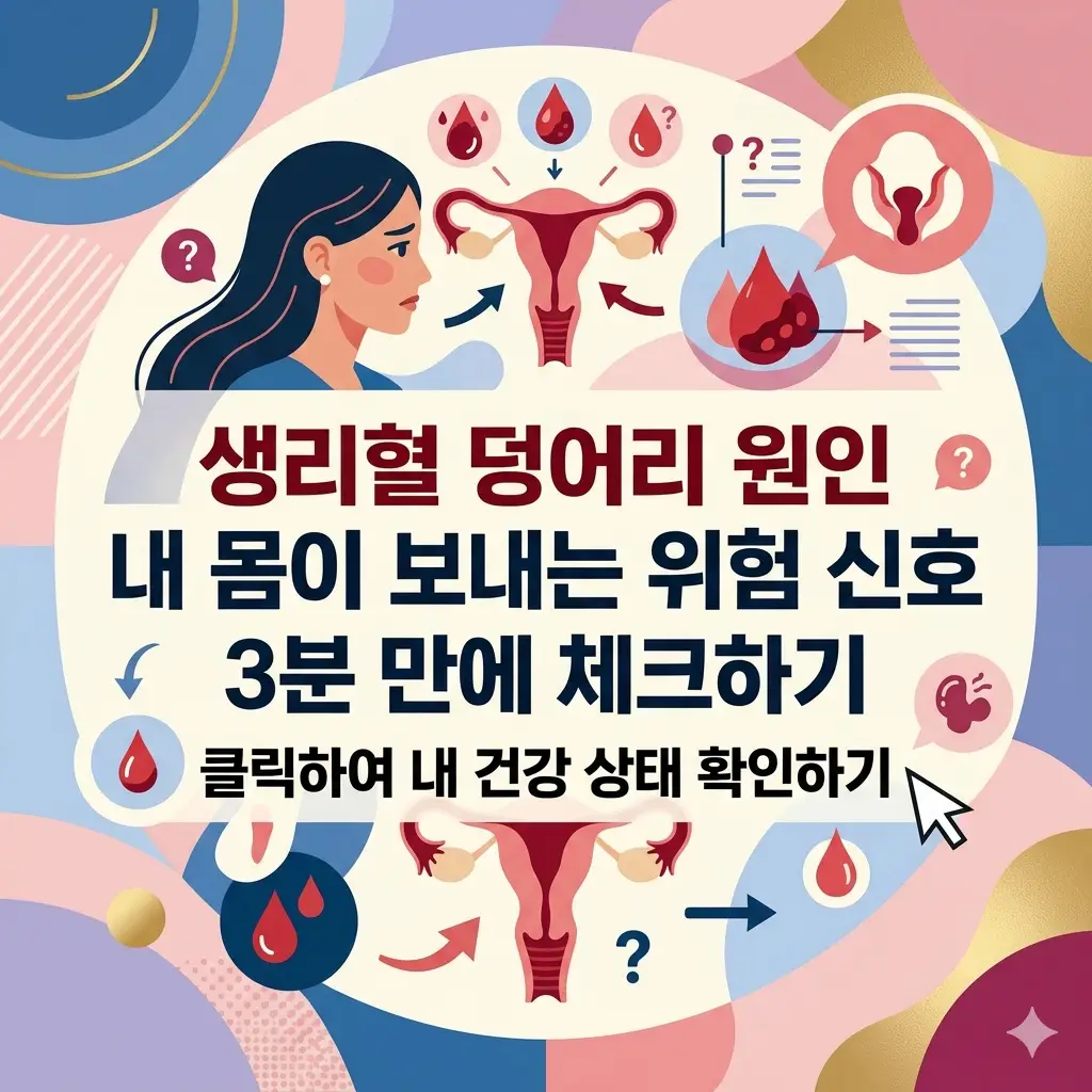 생리혈 덩어리 원인과 몸이 보내는 위험 신호를 알려주는 여성 건강 정보 썸네일