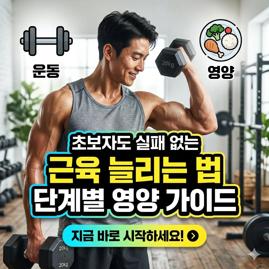 근육 늘리는 법을 초보자도 쉽게 따라할 수 있는 단계별 영양 가이드로 설명하는 건강 정보 썸네일