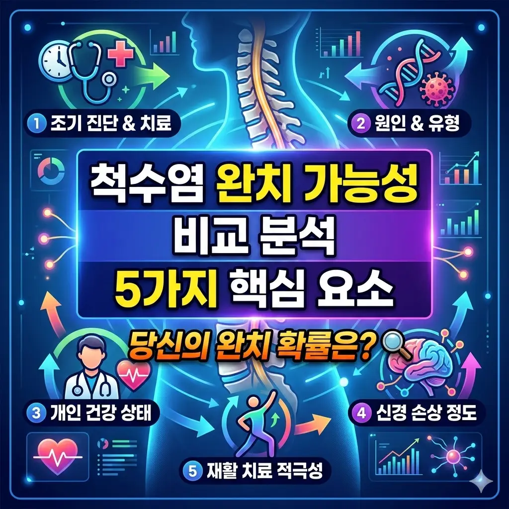 척수염 완치 가능성 비교 분석 5가지 핵심 요소 1 척수염 완치 가능성을 좌우하는 5가지 핵심 요소를 비교 분석한 의료 정보 썸네일
