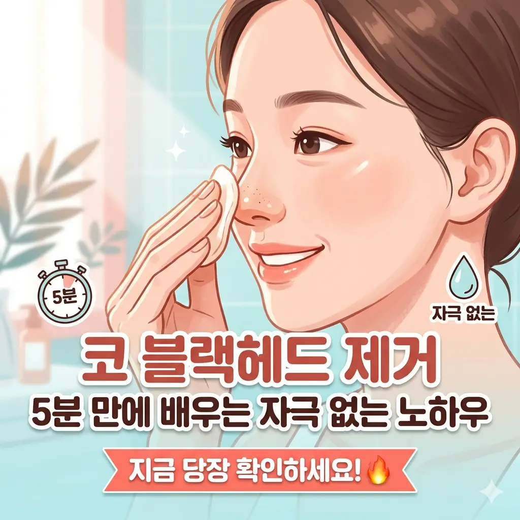 코 블랙헤드 제거 방법을 5분 만에 익힐 수 있는 자극 없는 피부 관리 노하우 썸네일