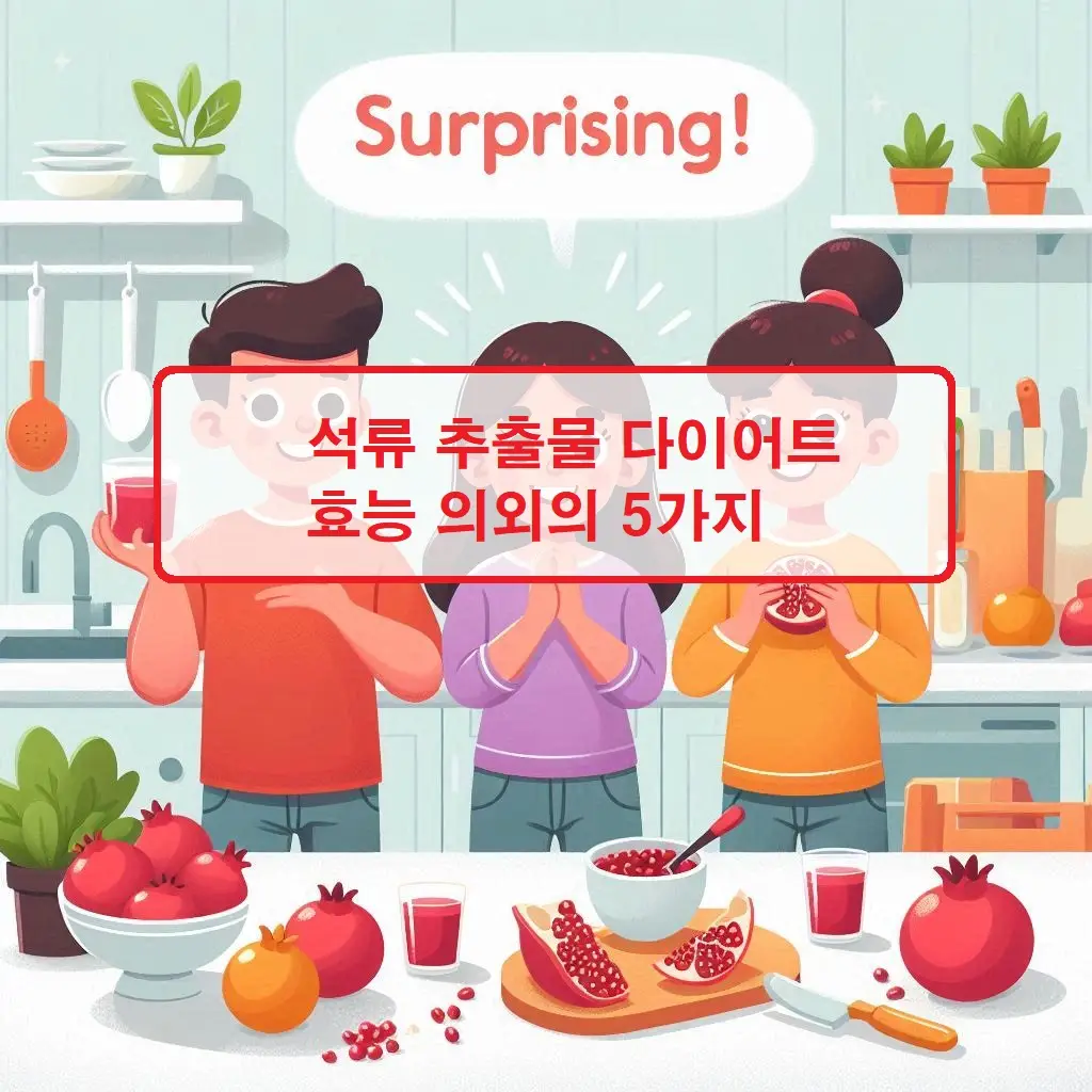 석류 추출물 다이어트 효능 5가지를 의외의 관점에서 소개하는 건강 식품 정보 썸네일