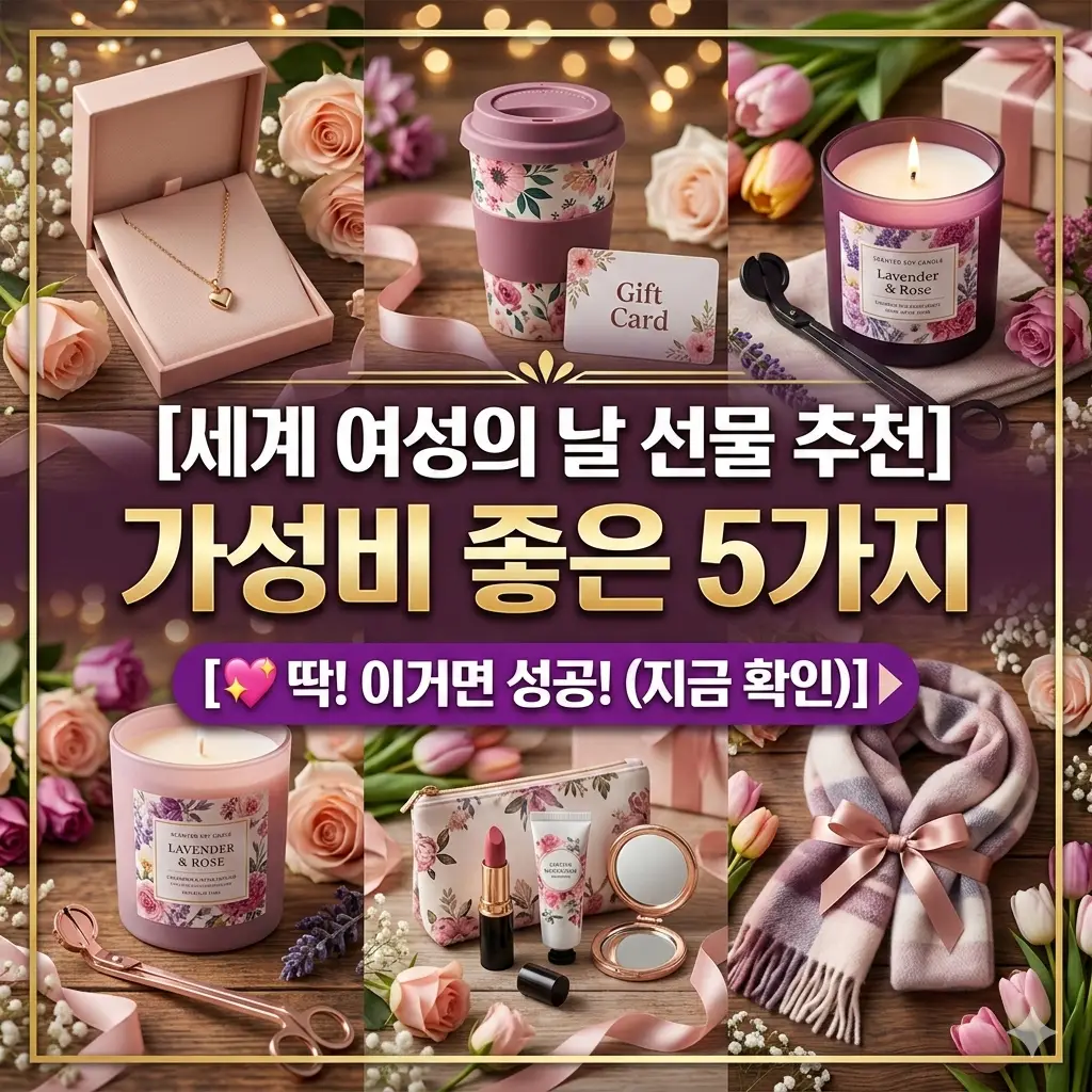 세계 여성의 날 선물 추천 가성비 좋은 5가지 1 세계 여성의 날 선물 추천 가성비 좋은 5가지를 소개하는 기념일 쇼핑 정보 썸네일